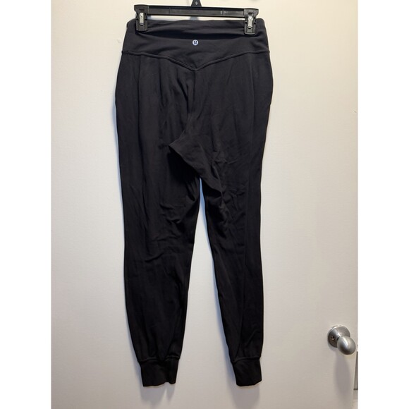 Women's Gymshark Pants M Medium Black Tapered Windbreaker Drawstring Active - Picture 8 of 8